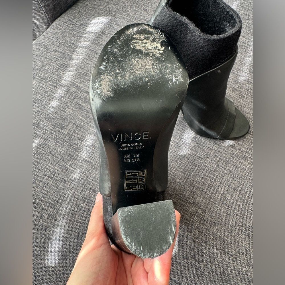 Vince Aren' Open Toe Bootie Size 7 - image 3